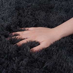 Rugs for Bedroom 4x6, Soft Shaggy Modern Shag Area Rug for Living Room, Upgrade Non-Slip Plush Fluffy Carpet for Kids Boys Girls Room Home Decor Aesthetic, Charcoal Gray