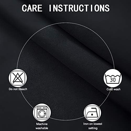 LEMOMO Blackout Curtains 66 x 84 inch/Black Curtains Set of 2 Panels/Thermal Insulated Room Darkening Bedroom Curtains