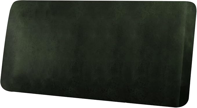 Leather Look Couch Cushion Covers Sofa Seat Slipcovers Sets Couches Furniture Protector for Sectional Armchair Loveseat Pets Kids Stretch Spandex Fabric (1 Cushion Loveseat, Army Green)