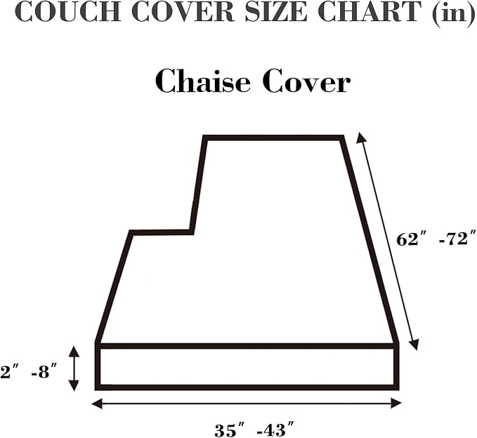 Sofa Covers Couch Covers for Sofa Pet Friendly Couch Cushion Covers Universal Sofa Covers Washable Stretch Slipcovers for Sectional Sofa (Texture Light Gray,Chaise Cover)