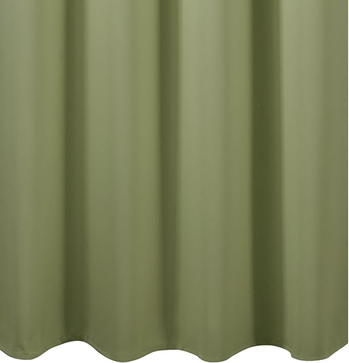 LEMOMO Blackout Curtains 66 x 54 Inch Long Sage Green Curtains Set of 2 Panels Room Darkening Curtains for Bedroom and Living Room