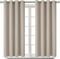 BGment Room Darkening Curtains 54 Inches Long - Grommet Thermal Insulated Drapes Window Treatment Curtains for Bedroom, 2 Panels, 52 x 54 Inch, Camel