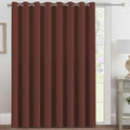 H.VERSAILTEX Blackout Patio Curtains 100 x 108 Inches for Sliding Door Extral Wide Blackout Curtain Panels Thermal Insulated Room Divider - Grommet Top, 9' Tall by 8.5' Wide - Rust