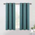 NICETOWN Living Room Window Curtain Panels, Thermal Insulated Solid Grommet Blackout Draperies/Drapes (Sea Teal, 1 Pair, 42 by 54-Inch)