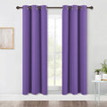 NICETOWN Blackout Window Curtains 70" L, 2 Panels, 34 inch, Lilac Purple, Grommet Top Room Darkening Thermal Insulated Vertical Window Drapes Modern for Flat/Apartment