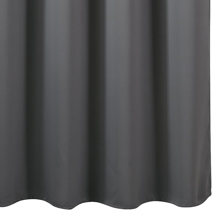 LEMOMO Blackout Curtains 66 x 54 Inch Long Frost Grey Curtains Set of 2 Panels Room Darkening Curtains for Bedroom and Living Room