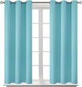 BGment Blackout Curtains - Grommet Thermal Insulated Room Darkening Bedroom and Living Room Curtains, Set of 2 Panels (38 x 54 Inch, Baby Blue)