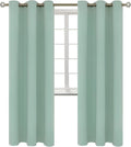 BGment Blackout Curtains - Grommet Thermal Insulated Room Darkening Bedroom and Living Room Curtains, Set of 2 Panels (42 x 84 Inch, Frosty Green)