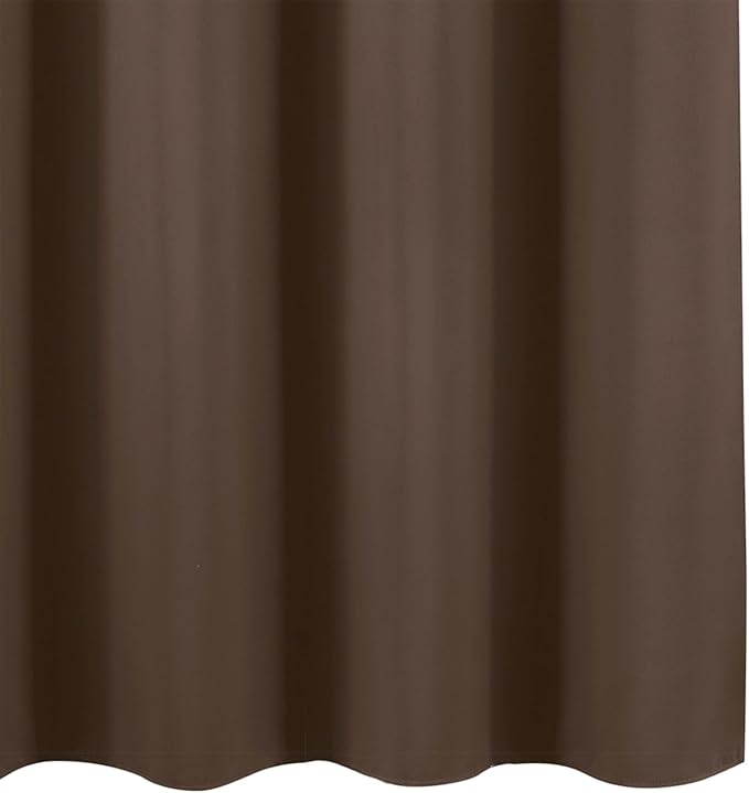 LEMOMO Blackout Curtains 66 x 72 Inch Long Chocolate Curtains Set of 2 Panels Room Darkening Curtains for Bedroom and Living Room