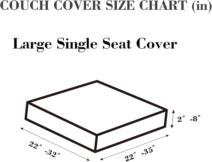 Sofa Covers Couch Covers for Sofa Pet Friendly Couch Cushion Covers Universal Sofa Covers Washable Stretch Slipcovers for Sectional Sofa (Texture Light Coffee,Large Single Seat Cover)