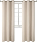 BGment Blackout Curtains - Grommet Thermal Insulated Room Darkening Bedroom and Living Room Curtains, Set of 2 Panels (42 x 84 Inch, Champagne)