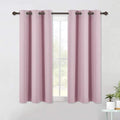 NICETOWN Blackout Draperies Curtains for Girls Room, Nursery Essential Thermal Insulated Grommet Top Blackout Panels (Baby Pink=Lavender Pink, 1 Pair, 42 x 54 Inch)
