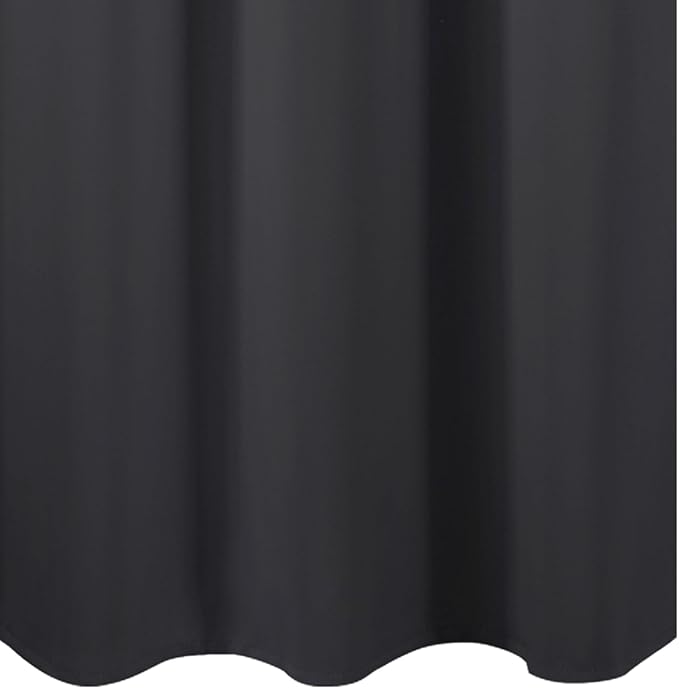 LEMOMO Dark Grey Thermal Blackout Curtains/42 x 72 Inch/Set of 2 Panels Room Darkening Curtains for Bedroom