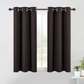 NICETOWN Living Room Blackout Draperies Curtains, Energy Smart Thermal Insulated Solid Grommet Blackout Curtains/Drapes Window Panels (2 Panels, 42-Inch x 54-Inch, Toffee Brown)