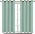 BGment Blackout Curtains - Grommet Thermal Insulated Room Darkening Bedroom and Living Room Curtains, Set of 2 Panels (52 x 45 Inch, Frosty Green)