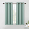 NICETOWN Modern Blackout Curtains Noise Reducing, Seafoam, 2 Panels, W42 x L54, Thermal Insulated and Privacy Room Darkening Drape Panels for Boy's Guest Room Door Small Short Window