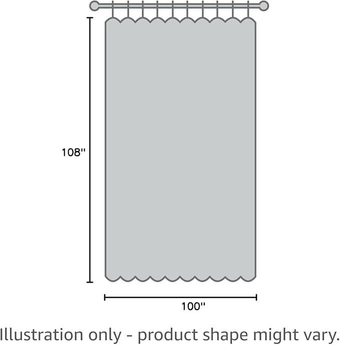 H.VERSAILTEX White Linen Blackout Curtains Durable Thick Textured Linen Look 100% Blackout Patio Door Curtain Anti Rust Grommet Extra Wide Sliding Door Curtain Panel, W100 x L108 inch, Green Bay