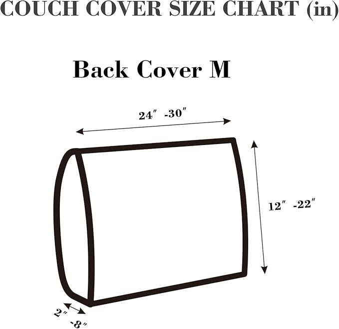 Couch Cushion Covers Sofa Covers Couch Covers for Sofa Pet Friendly Universal Sofa Covers Washable Stretch Slipcovers for Sectional Sofa (Texture Gray,Back Cover M)