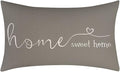 MFGNEH Home Sweet Home Quotes Farmhouse Pillow Covers, 12x20 Inch, Decorative Throw Pillow Case, Housewarming Gift, Grey