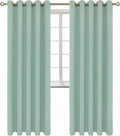 BGment Blackout Curtains - Grommet Thermal Insulated Room Darkening Bedroom and Living Room Curtains, Set of 2 Panels (70 x 84 Inch, Frosty Green)