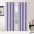 Yakamok Room Darkening Grommet Window Drapes Thermal Insulated Light Blocking Blackout Curtains for Bedroom(52Wx72L,Lilac,2 Panels)