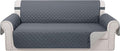 Reversible 4 Seater Sofa Cover 91 Inch Large Couch Cover Furniture Protector(Sofa XX-Large,Dark Blue/Light Grey)
