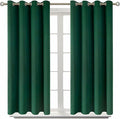 BGment Blackout Curtains - Grommet Thermal Insulated Room Darkening Bedroom and Living Room Curtain, Set of 2 Panels (52 x 54 Inch, Emerald)