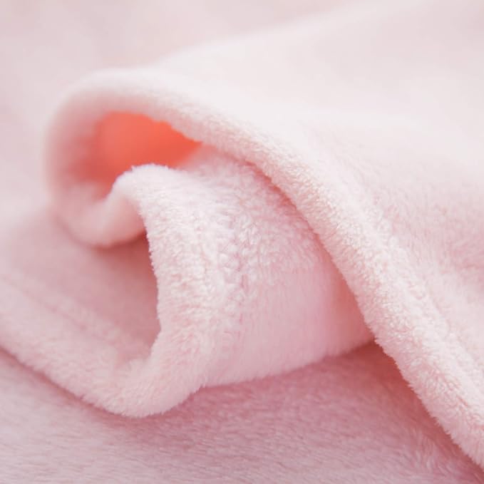 Bedsure GentleSoft Fleece Blankets Queen Size Pink - Valentines Blanket Soft Lightweight Plush Fuzzy Cozy Luxury Throw Microfiber 90x90 inches