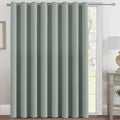 H.VERSAILTEX Blackout Patio Curtains 100 x 108 Inches for Sliding Door Extral Wide Blackout Curtain Panels Thermal Insulated Room Divider - Grommet Top, 9' Tall by 8.5' Wide - Light Sage