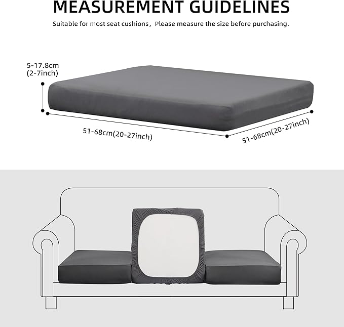 Outdoor Cushion Covers Set,14PCS Patio Furniture Couch Seat Slipcovers, Replacement for Sofa Sectional Chair(Cover，Only)