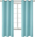 BGment Blackout Curtains - Grommet Thermal Insulated Room Darkening Bedroom and Living Room Curtains, Set of 2 Panels (46 x 63 Inch, Baby Blue)