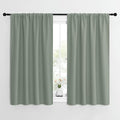 NICETOWN Window Curtains Blackout Drapes - Thermal Insulated Solid Rod Pocket Blackout Curtains/Draperies for Living Room (Greyish Green, One Pair, 42 by 54-Inch)