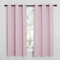 NICETOWN Baby Pink Blackout Curtains 68 inches Length for Laundry Room, 2 Panels, 42" Wide, Thermal Insulated Decoration Drapes for Office Window