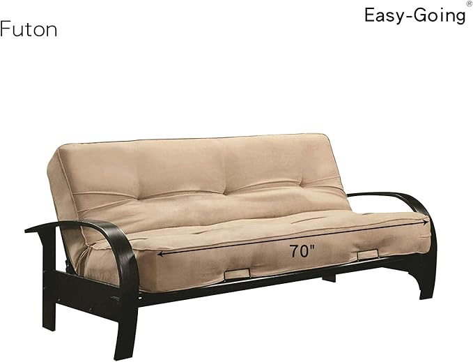 Easy-Going Futon Sofa Slipcover Reversible Sofa Cover Armless Cover Furniture Protector Couch Cover Water Resistant Pets, Kids, Children, Dog, Cat Wine/Beige