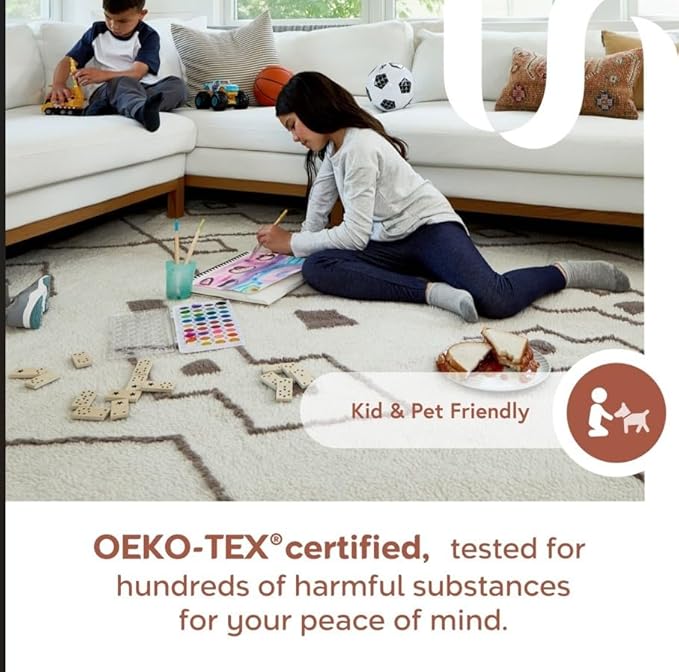 nuLOOM 2' x 8' Cozy Plush SuperiorWash Area Rug, Machine Washable, Non-Slip, Soft Fluffy Shag Carpet for Living Room Bedroom Kids Room Nursery Home Decor, Jeni White