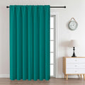 CUCRAF Turquoise Blackout Curtains Customize, Rod Pocket Room Darkening Curtain for Bedroom Living Room, Thermal Insulated Window Drapes 1 Panel (Custom Size, Color)