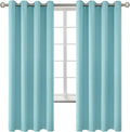 BGment Blackout Curtains - Grommet Thermal Insulated Room Darkening Bedroom and Living Room Curtains, Set of 2 Panels (52 x 72 Inch, Baby Blue)