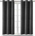 BGment Blackout Curtains for Bedroom - Grommet Thermal Insulated Room Darkening Curtains for Living Room, Set of 2 Panels (38 x 54 Inch, Dark Grey)