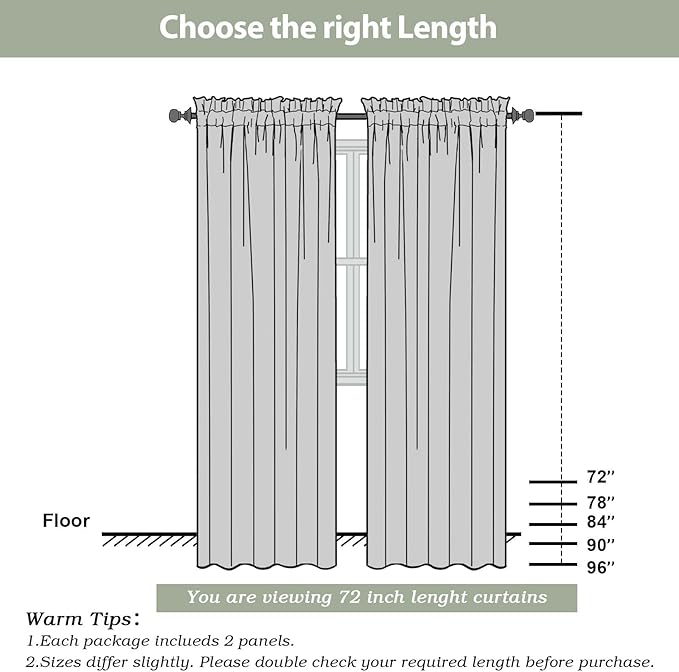 OWENIE Sheer Curtains 72 Inches Long 2 Panels Set, Transparent Light Filtering Plum Sheer Curtain Rod Pocket Clear Drapes for Living Room Bedroom Window Sliding Glass Door, Each 42 x 72 Inch, Plum