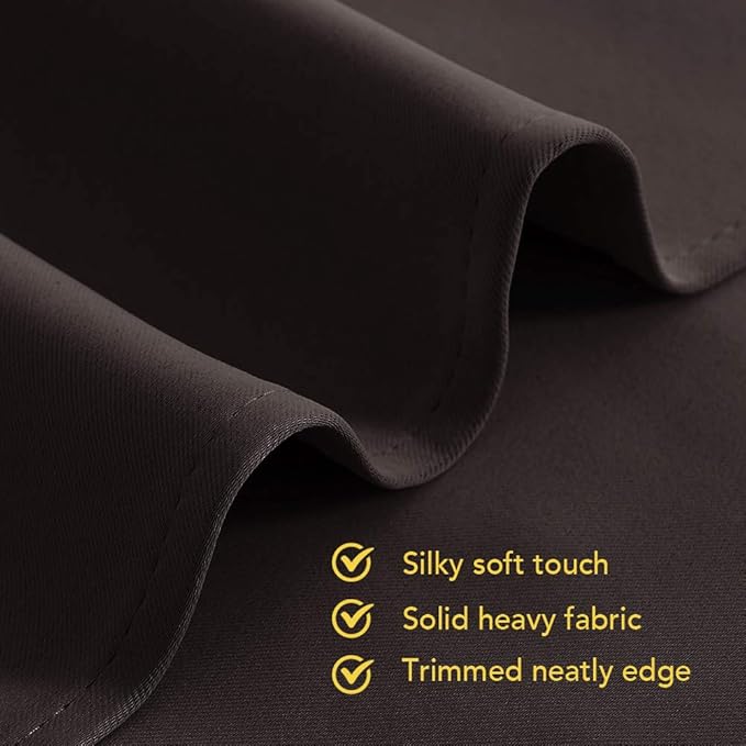 NICETOWN Blackout Draperies Curtains, Energy Smart Thermal Insulated Solid Grommet Blackout Curtains/Drapes Window Panels (2 Panels, 70-inch x 84-inch, Toffee Brown)