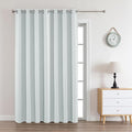 Joydeco White Curtains 108 Inches Long 1 Panel, Thermal Insulated Long Curtains& Drapes 1 Piece, Room Darkening Grommet Drapes for Living Room Bedroom Window (W70 x L108 Inch, Greyish White)