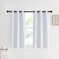 NICETOWN Room Darkening Curtain Panels, 2 Panels, 34 by 40, Greyish White, Window Treatment Thermal Insulated Grommet Light Blocking Curtains Drapes for Bedroom/Home Office
