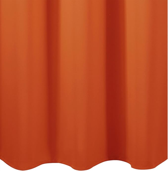 LEMOMO Orange Blackout Curtains 42 x 54 Inch Length Set of 2 Panels Grommet Bedroom Curtains for Living Room