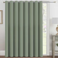 H.VERSAILTEX Blackout Patio Curtains 100 x 108 Inches for Sliding Door Extral Wide Blackout Curtain Panels Thermal Insulated Room Divider - Grommet Top, 9' Tall by 8.5' Wide - Cyan