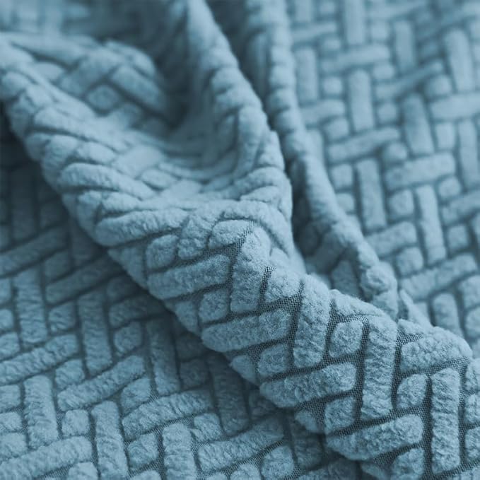 Sofa Covers Couch Covers for Sofa Pet Friendly Couch Cushion Covers Universal Sofa Covers Washable Stretch Slipcovers for Sectional Sofa (Texture Sea Blue,Headrest Cover)