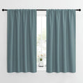 NICETOWN Greyish Blue Blackout Curtains Panels for Window, Thermal Insulated Rod Pocket Blackout Drapes/Draperies for Living Room (2 Panels, W42 x L54 inches)