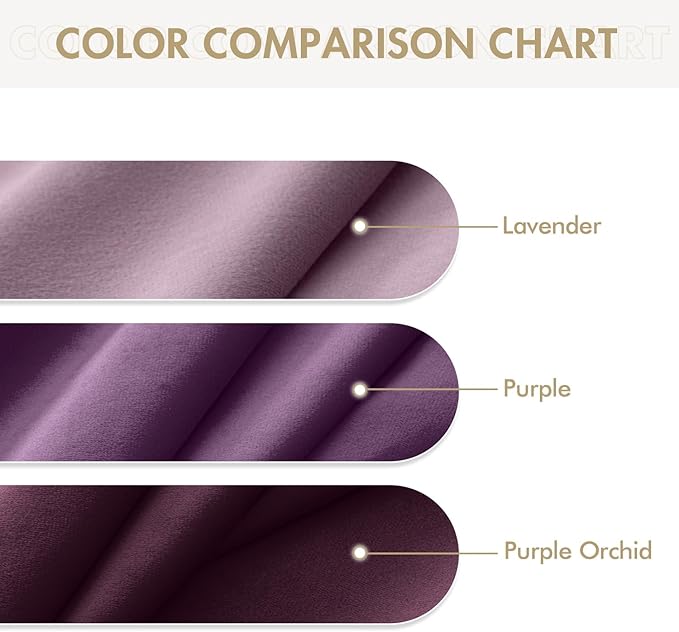MIULEE Velvet Curtains Lavender Light Purple Elegant Grommet Thermal Insulated Soundproof Room Darkening Curtains/Drapes for Classical Living Room Bedroom Decor 52 x 96 Inch Set of 2
