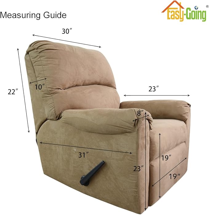 Easy-Going Recliner Chair Slipcover Reversible Sofa Cover Water Resistant Couch Cover Furniture Protector with Elastic Straps for Pets Dog (Recliner, Chocolate/Chocolate)