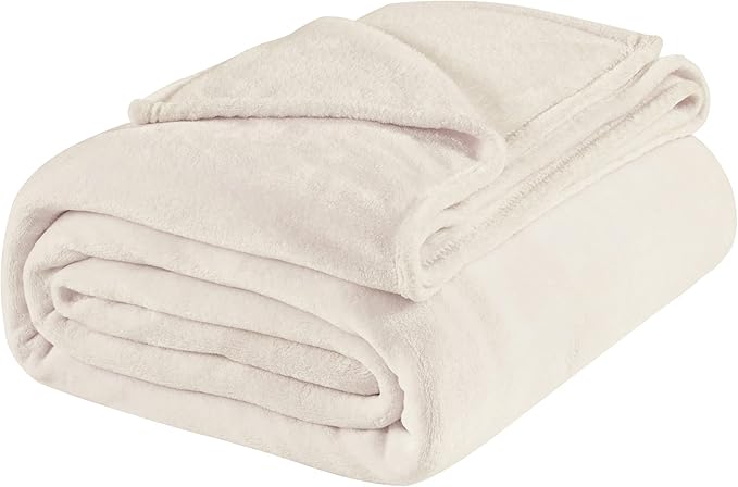 BEDELITE Fleece Blanket King Size Blankets for Bed, Luxury Plush Cozy Fuzzy Blanket 108x90 inches, Super Soft Warm Lightweight Throw Blanket All Seasons Suitable, Beige