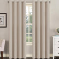 H.VERSAILTEX Blackout Curtain for Living Room Thermal Insulated Window Treatment Curtain Extra Long 108 inch Length Energy Saving Solid Grommet Top Blackout Drape, One Panel, Fog, 52" W x 108" L